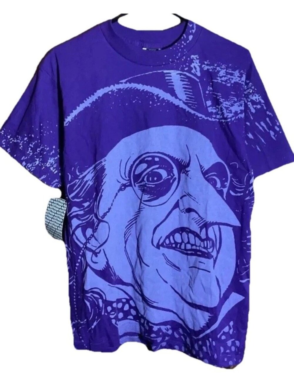 1992 Batman The Penguin Deadstock AOP Shirt Large Purple Stanley Desantis Rare